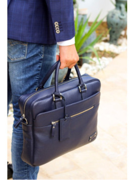 cartable en cuir veritable