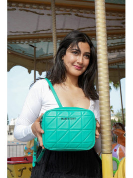 Sac en cuir matelassé