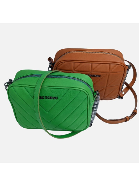 Sac en cuir matelassé