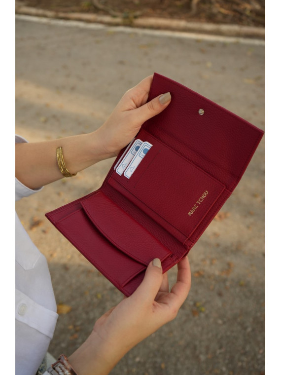 porte feuilles femme en cuir